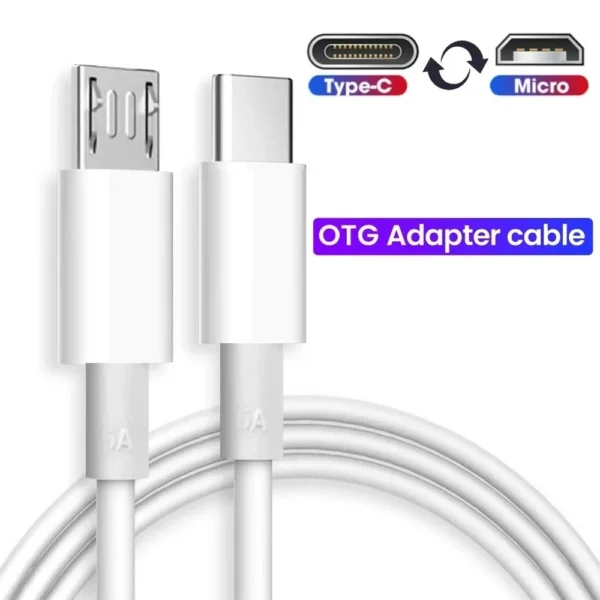 Type C To Micro USB Cable Adapter Mobile Phone Charging Data Transfer Cords for Samsung Xiaomi Huawei Macnook Laptop Data Cable