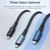 Toocki USB to Lighting or Type C Cable for iPhone 14 13 12 Pro Max 8 7 plus Led Charger USB C Cable Fast Charging Cable 1m 2m